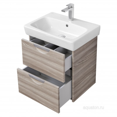 Тумба с раковиной Нео 60 дуб AQUATON Сильва 1A2118K1SIW60
