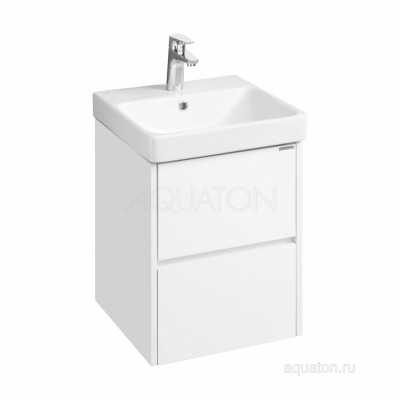Тумба с раковиной Адриана 45 белая AQUATON Сканди 1A2516K0SD010