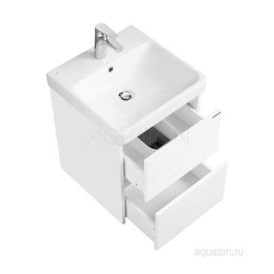 Тумба с раковиной Адриана 45 белая AQUATON Сканди 1A2516K0SD010