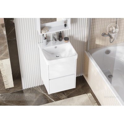 Тумба с раковиной Адриана 45 белая AQUATON Сканди 1A2516K0SD010
