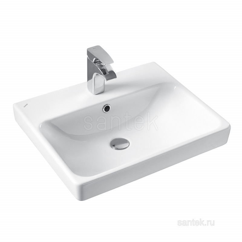 Тумба с раковиной Адриана 55 дуб/белый AQUATON Сканди 1A2517K0SDZ90