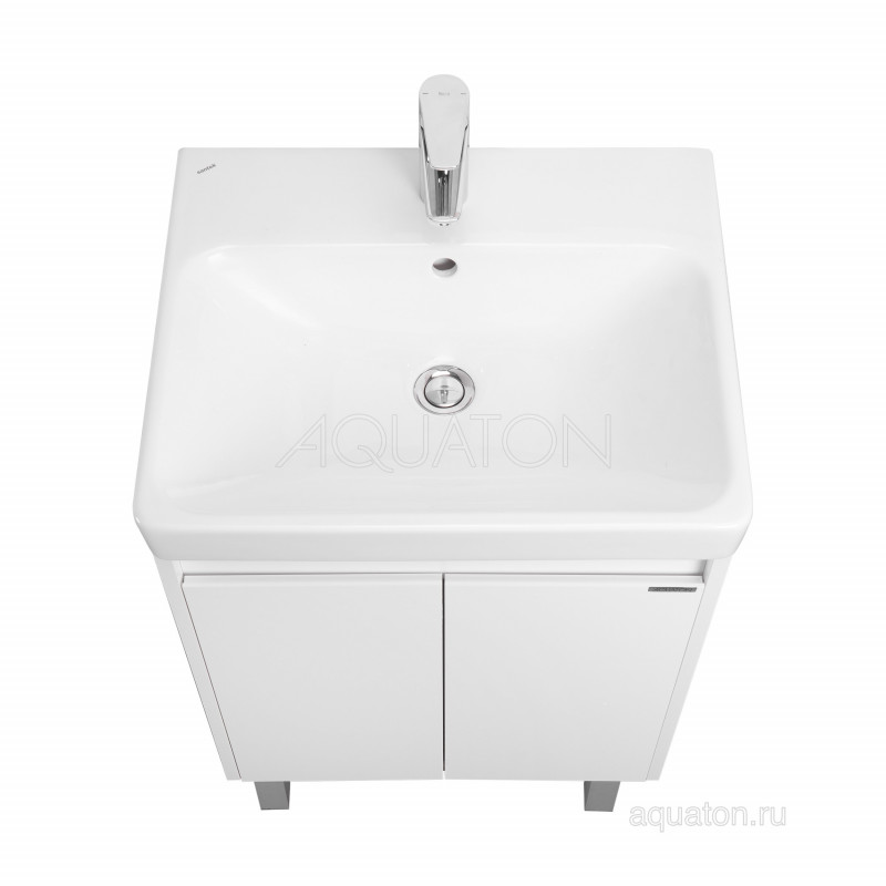 Тумба с раковиной Адриана 55 белый AQUATON Сканди 1A2788K0SD010