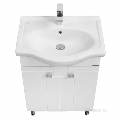 Тумба с раковиной Селигер 60 белый AQUATON Фиджи 1A1796K0FG010