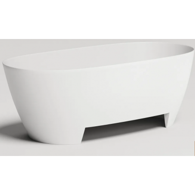Отдельностоящая ванна Salini SOFIA LIGHT 165x75 S-Sense, глянцевая, белая, без перелива, с сифоном и донным клапаном, 103611G