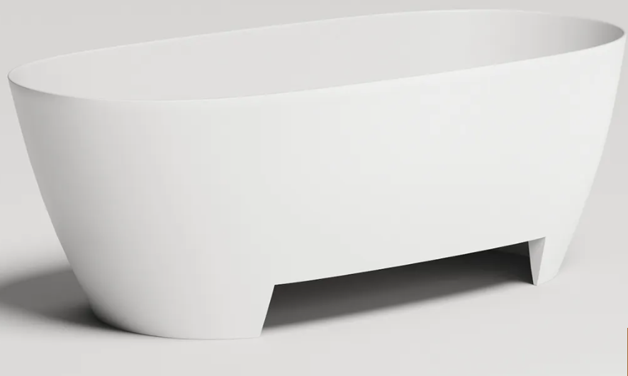 Отдельностоящая ванна Salini SOFIA LIGHT 165x75 S-Sense, глянцевая, белая, без перелива, с сифоном и донным клапаном, 103611G