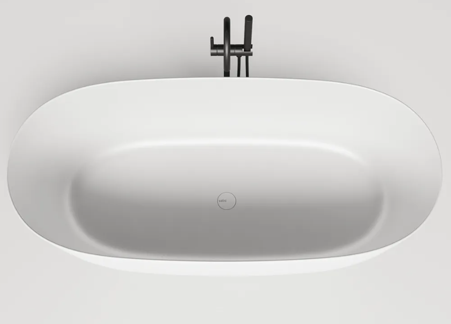 Отдельностоящая ванна Salini SOFIA LIGHT 165x75 S-Sense, глянцевая, белая, без перелива, с сифоном и донным клапаном, 103611G