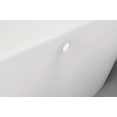 Отдельностоящая ванна Salini SOFIA LIGHT 165x75 S-Sense, глянцевая, белая, с отверстием перелива, 103611G