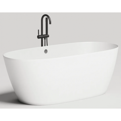 Отдельностоящая ванна Salini SOFIA LIGHT 165x75 S-Sense, глянцевая, белая, с отверстием перелива, 103611G
