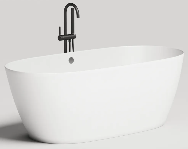 Отдельностоящая ванна Salini SOFIA LIGHT 165x75 S-Sense, глянцевая, белая, с отверстием перелива, 103611G