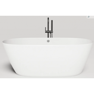 Отдельностоящая ванна Salini SOFIA LIGHT 165x75 S-Sense, глянцевая, белая, с отверстием перелива, 103611G