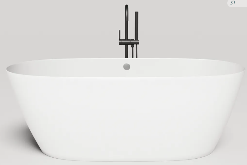 Отдельностоящая ванна Salini SOFIA LIGHT 165x75 S-Sense, глянцевая, белая, с отверстием перелива, 103611G