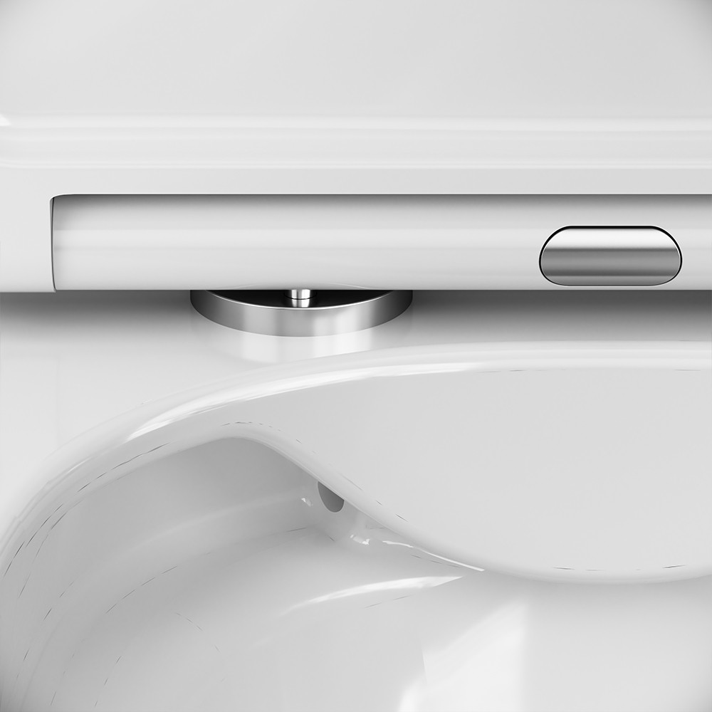 Унитаз подвесной 540x375мм FlashClean с сиденьем микролифт AM.PM FUNC белый C8F1701SC
