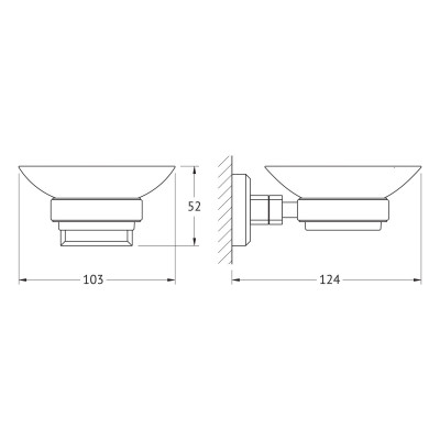 Держатель с мыльницей хром Artwelle Hagel 9922A
