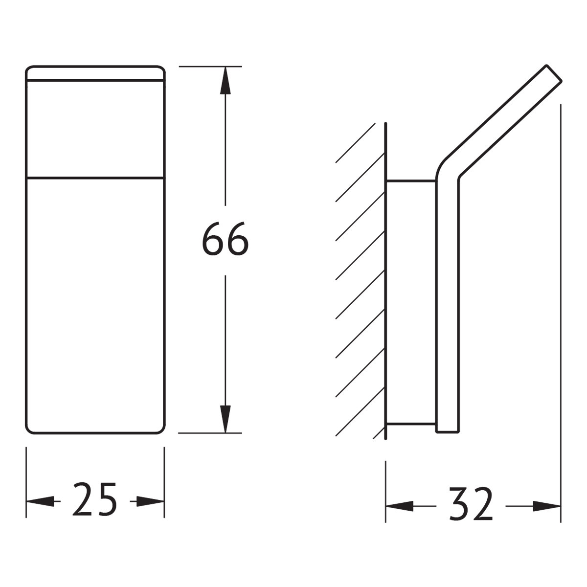 Крючок хром Artwelle Regen 8315A