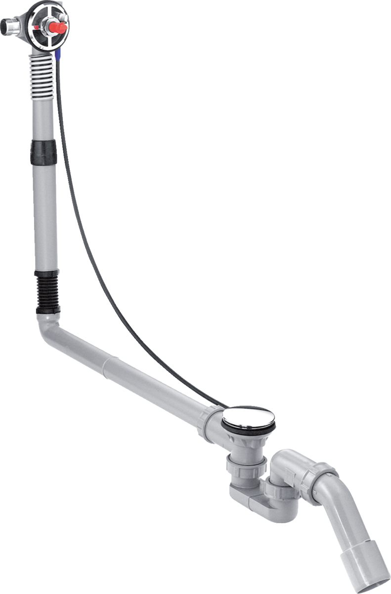 Слив-перелив Hansgrohe Exafill S для нестандартных ванн, скрытая часть, Слив-перелив Hansgrohe Exafill S для нестандартных ванн,