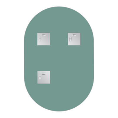 Зеркало со шлифованной кромкой 40x60см Evoform Primary BY 0133