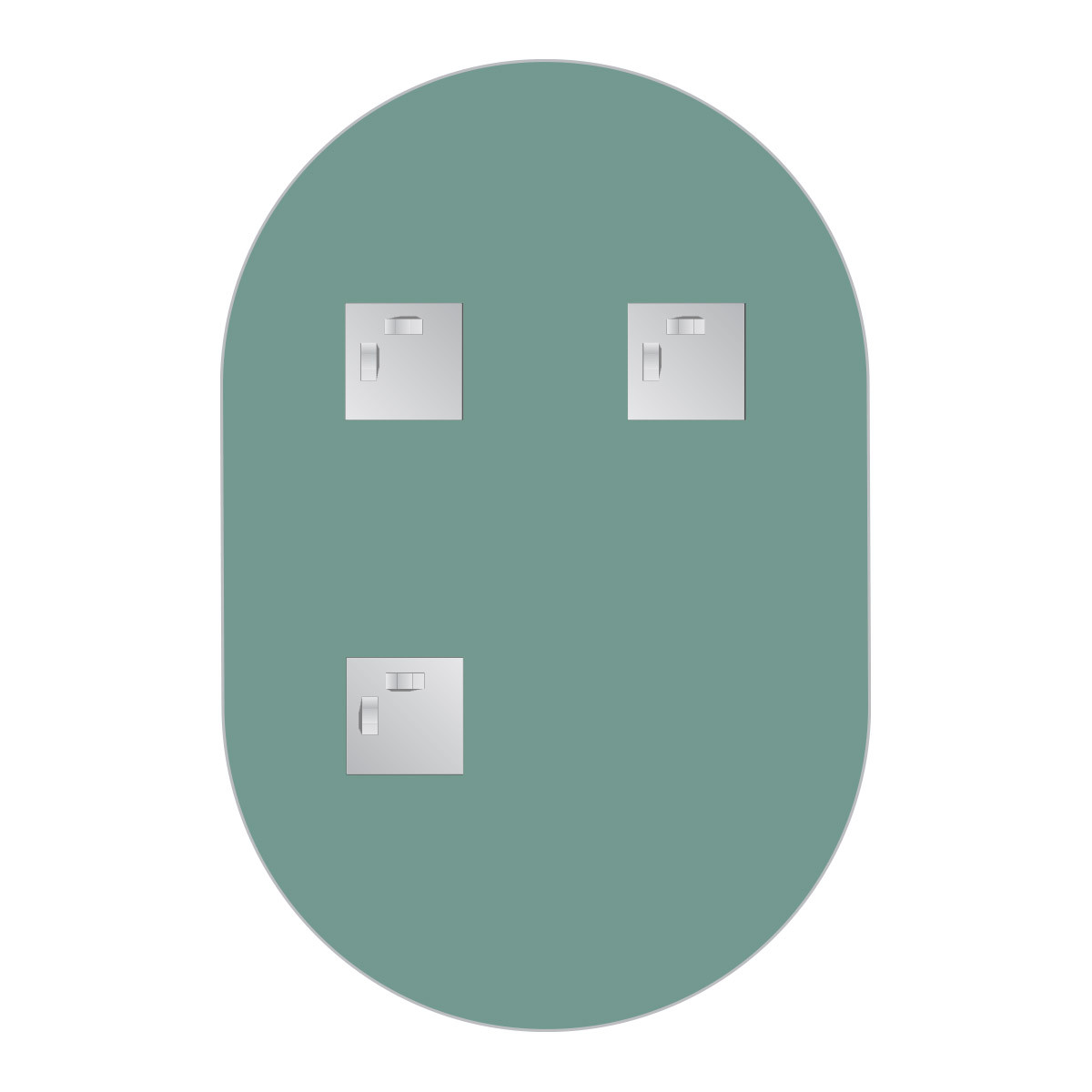 Зеркало со шлифованной кромкой 40x60см Evoform Primary BY 0133
