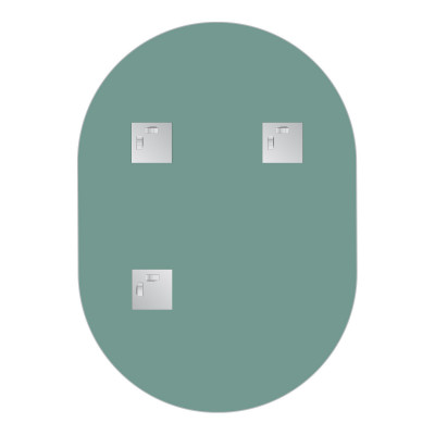 Зеркало со шлифованной кромкой 50x70см Evoform Primary BY 0134