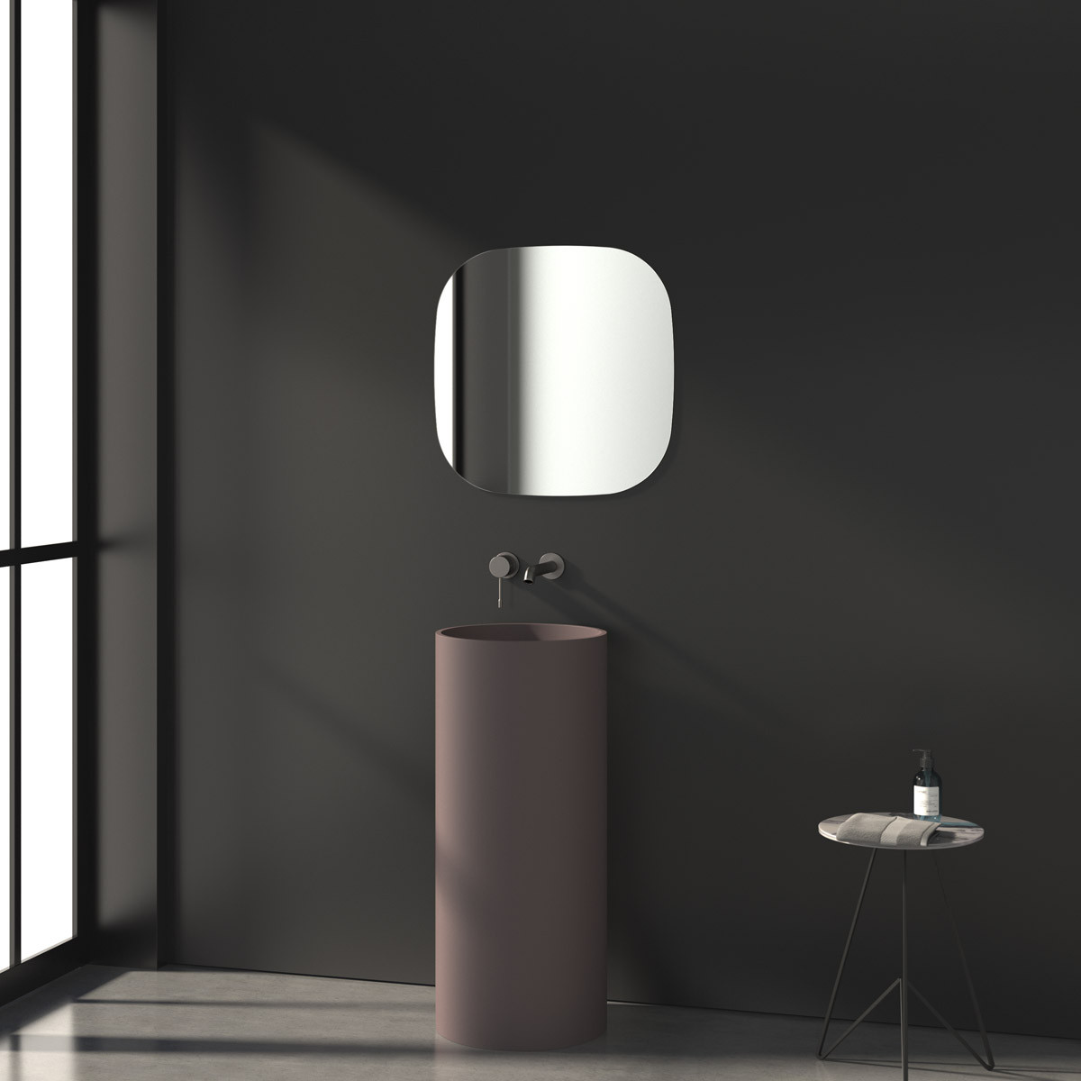 Зеркало со шлифованной кромкой 60x60см Evoform Primary BY 0137