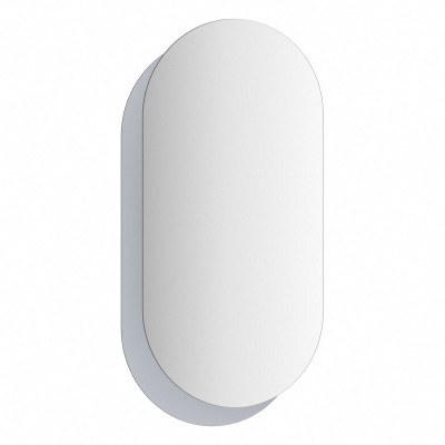 Зеркало на стеклянном основании графит 45x84см Evoform Double BY 0311