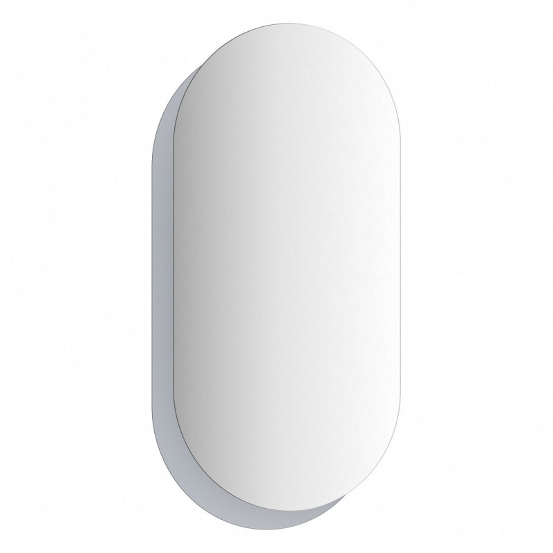 Зеркало на стеклянном основании графит 65x124см Evoform Double BY 0313