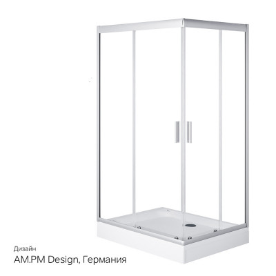 Душевой уголок 120х90х190см хром Am.pm Gem W90G-404-120290-MT