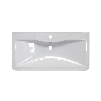 Раковина из литьевого мрамора 900х455х145 BelBagno BB900/455-LV-MR-ALR, белый
