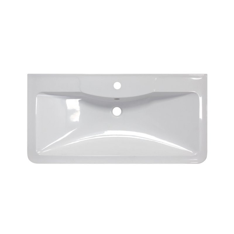 Раковина из литьевого мрамора 900х455х145 BelBagno BB900/455-LV-MR-ALR, белый