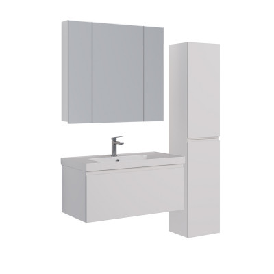 Зеркальный шкаф 90x80см Lemark Universal LM90ZS-U