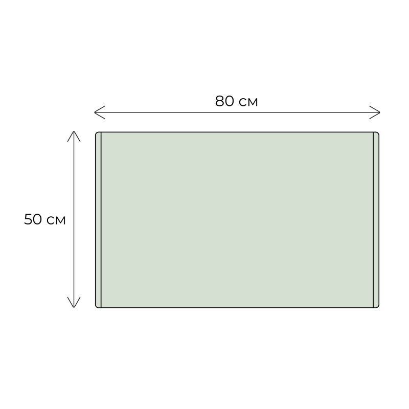 Коврик для ванной бежевый 50x80см Fixsen FX-8010N