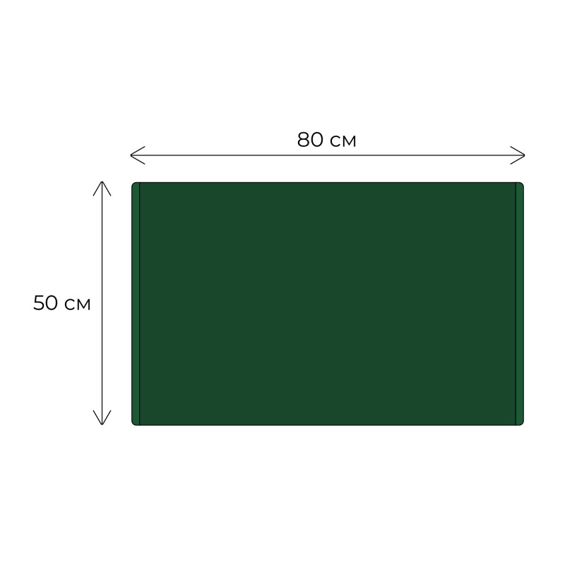 Коврик для ванной зеленый 50x80см Fixsen FX-8010F