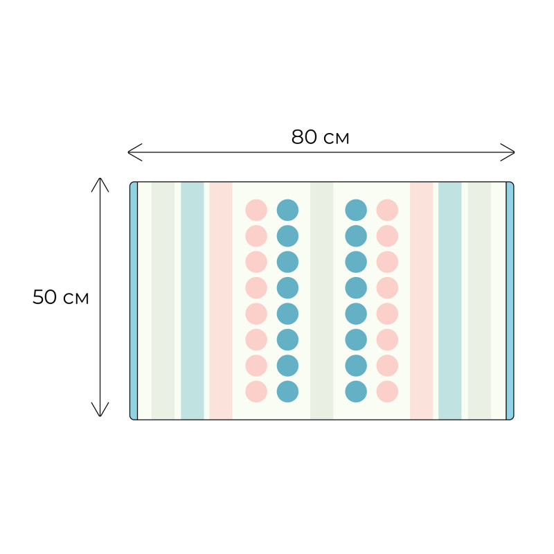 Коврик для ванной 50x80см Fixsen Lotus FX-8030W