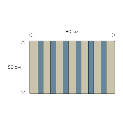 Коврик для ванной 50x80см Fixsen Amber FX-8040W