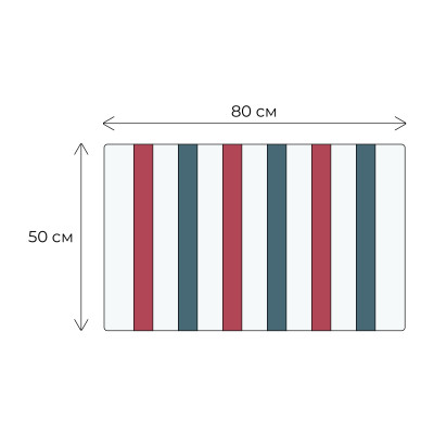 Коврик для ванной 50x80см Fixsen Amber FX-8040X