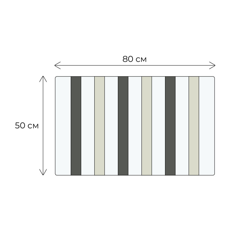 Коврик для ванной 50x80см Fixsen Amber FX-8040Z