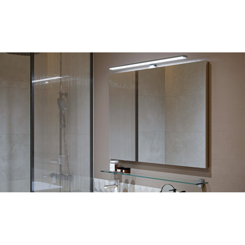 Зеркалос LED светильником 100см Velvex Klaufs zkKLA.100-14