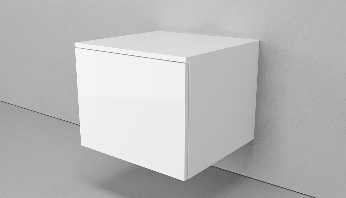 Тумба под раковину подвесная 50см белая Velvex Unique Unit tpUNI.50.H40.Y.VY-223