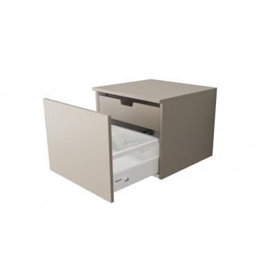 Тумба под раковину подвесная 50см бежевая Velvex Unique Unit tpUNI.50.H40.Y.VY-215