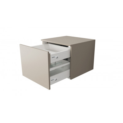 Тумба под раковину подвесная 50см бежевая Velvex Unique Unit tpUNI.50.H40.Y.VY-215