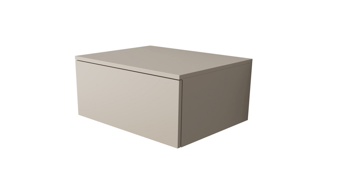 Тумба под раковину подвесная 60см бежевая Velvex Unique Unit tpUNI.60.H27.Y-215