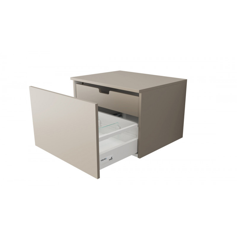 Тумба под раковину подвесная 60см бежевая Velvex Unique Unit tpUNI.60.H40.Y.VY-215