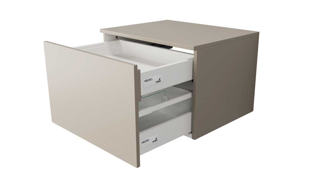 Тумба под раковину подвесная 60см бежевая Velvex Unique Unit tpUNI.60.H40.Y.VY-215