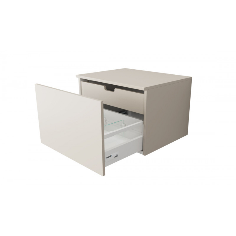 Тумба под раковину подвесная 60см шампань Velvex Unique Unit tpUNI.60.H40.Y.VY-221