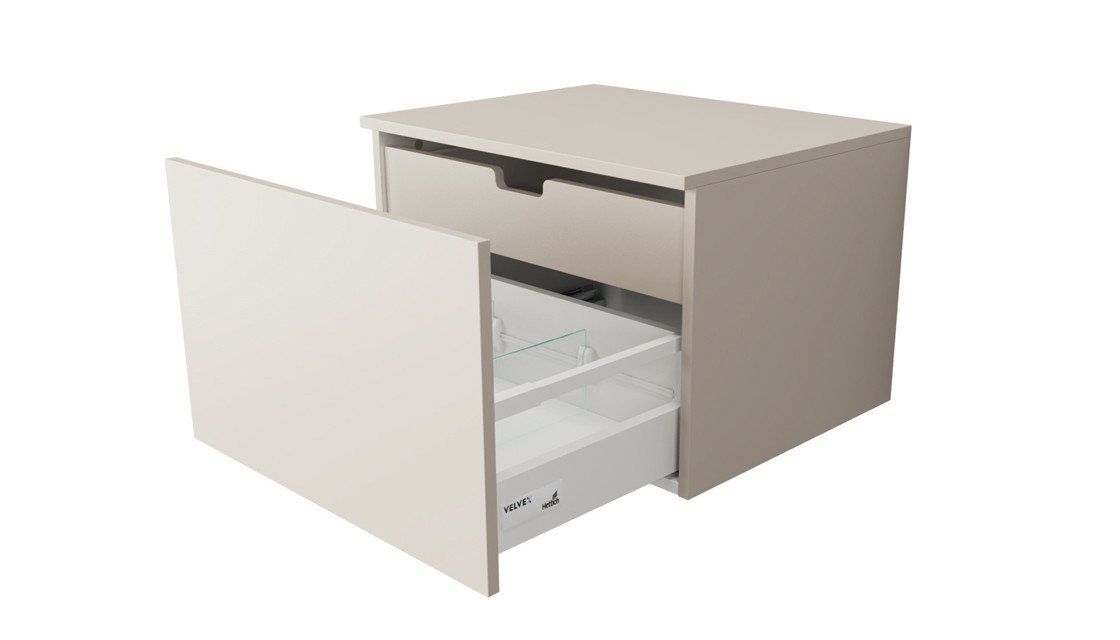 Тумба под раковину подвесная 60см шампань Velvex Unique Unit tpUNI.60.H40.Y.VY-221