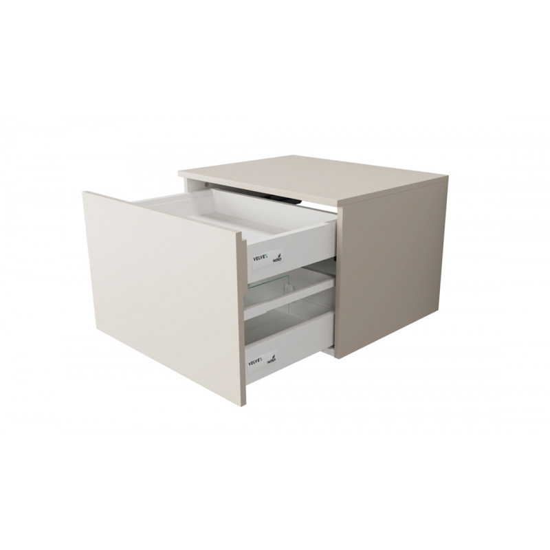Тумба под раковину подвесная 60см шампань Velvex Unique Unit tpUNI.60.H40.Y.VY-221