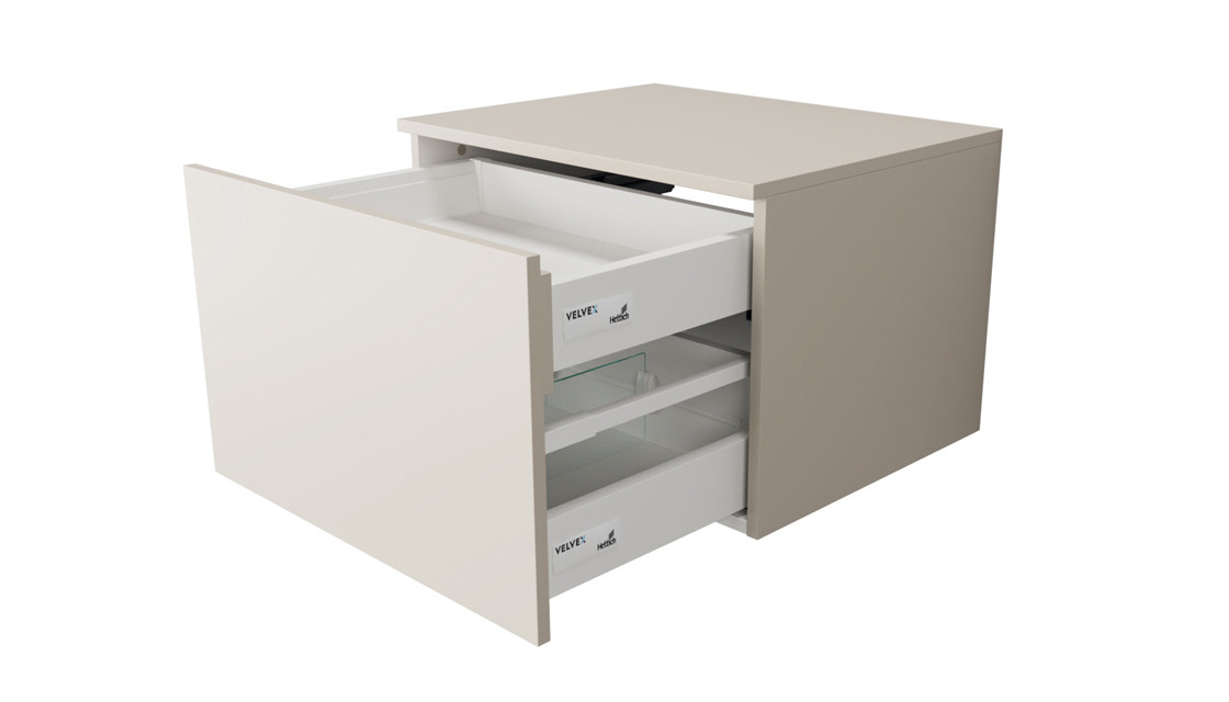 Тумба под раковину подвесная 60см шампань Velvex Unique Unit tpUNI.60.H40.Y.VY-221