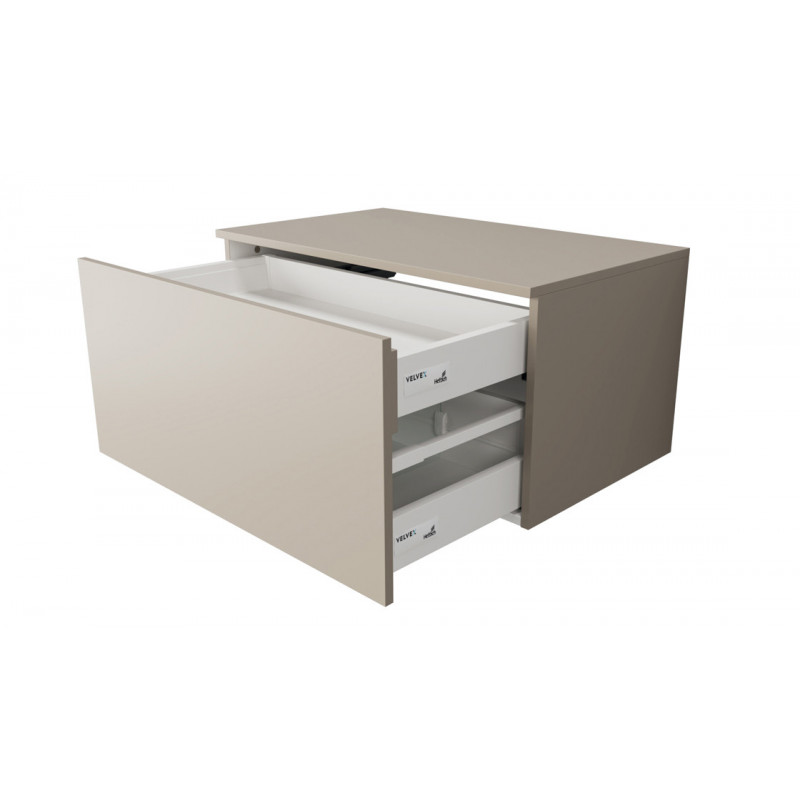 Тумба под раковину подвесная 80см бежевая Velvex Unique Unit tpUNI.80.H40.Y.VY-215