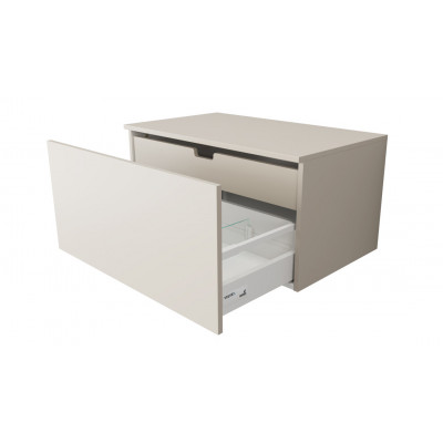 Тумба под раковину подвесная 80см шампань Velvex Unique Unit tpUNI.80.H40.Y.VY-221