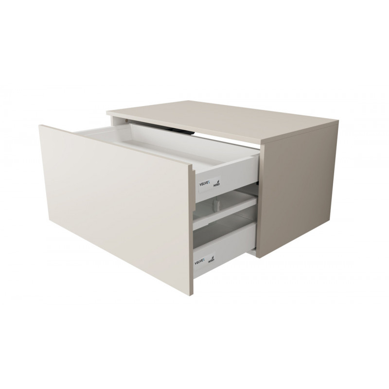 Тумба под раковину подвесная 80см шампань Velvex Unique Unit tpUNI.80.H40.Y.VY-221