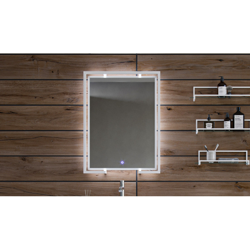 Зеркало с LED светильником 65см Velvex Loft zkGEL.60-21.58